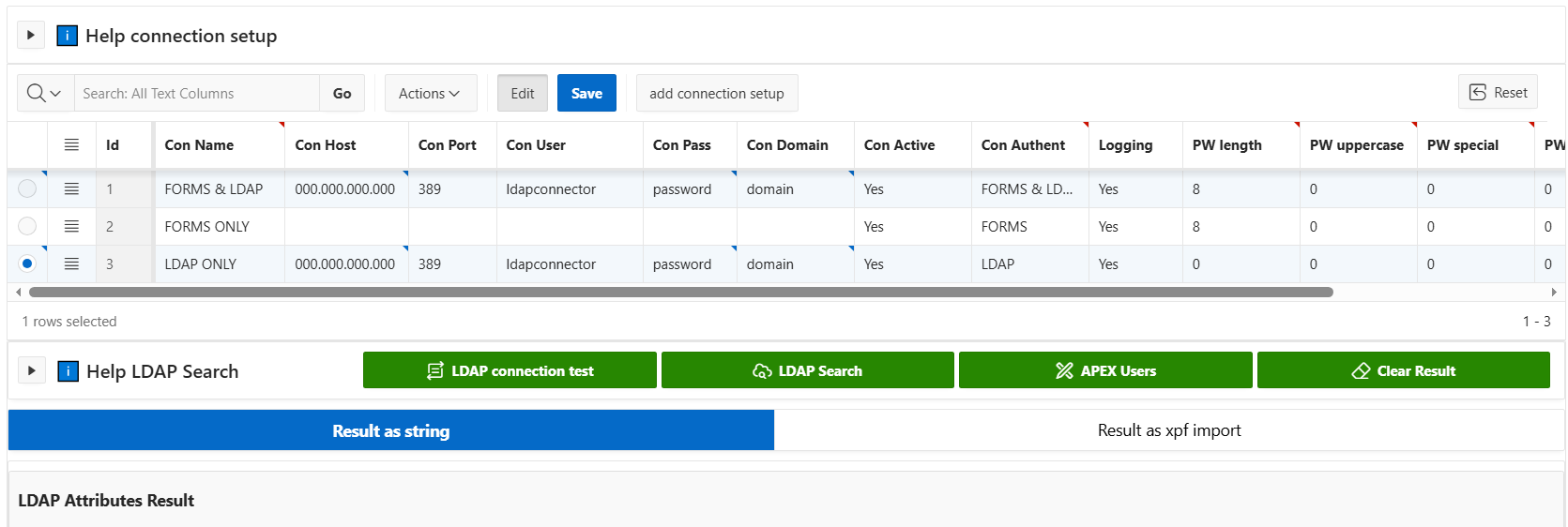 dragon.XPF: Benutzerimport aus APEX oder Active Directory