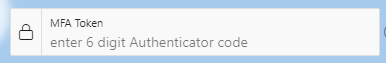MFA-Anmeldung mit einem sechsstelligen Authenticator-Code