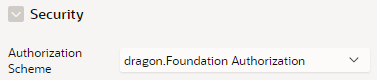 Zuweisung des dragon.Foundation Authorization Controllers zu einem APEX-Element